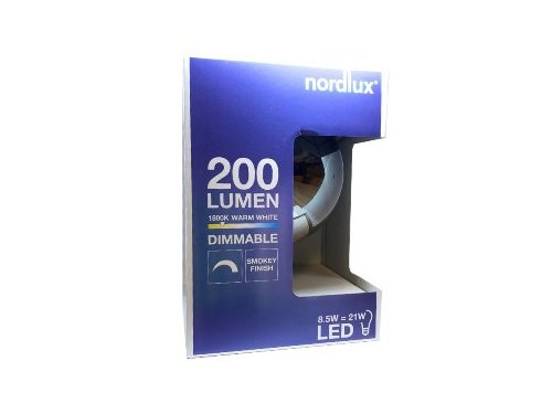 Nordlux LED Globe G200 E27 8,5-21W 1800K filament spiraal grey dimbaar