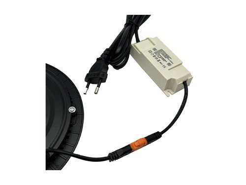 LED panel downlight 9W 4000K incl. driver zwart
