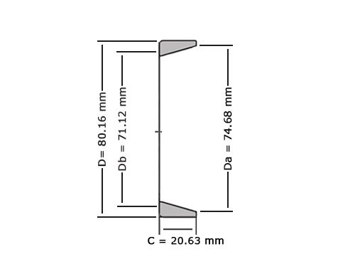 Timken Kegellager Buitenring 26830 (0x80.17x20.64mm)
