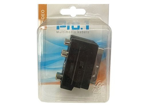 Scart adapter multiblok met schakelaar