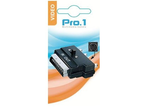 Scart adapter multiblok met schakelaar