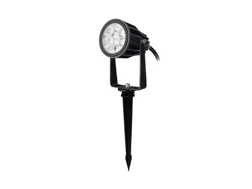 Foto van RGB-CCT LED tuinspot IP65 6W rond zwart IP66 RGB-CCT LED tuinspot IP65 6W rond zwart IP66