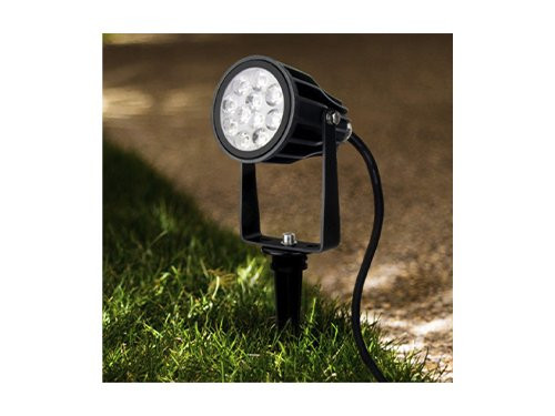 Foto van RGB-CCT LED tuinspot IP65 6W rond zwart IP66 RGB-CCT LED tuinspot IP65 6W rond zwart IP66