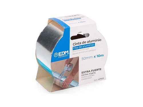 Aluminium tape 50mm rol 10m zilver