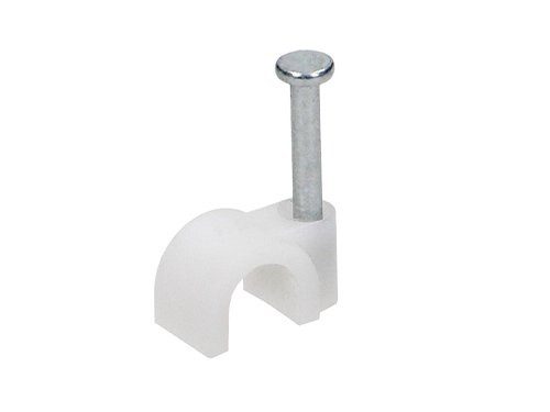 Kabelclip 6mm rond wit zak(25)