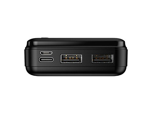 Foto van Powerbank 20.000mA zwart USB + USB-C 20W QC Powerbank 20.000mA zwart USB + USB-C 20W QC