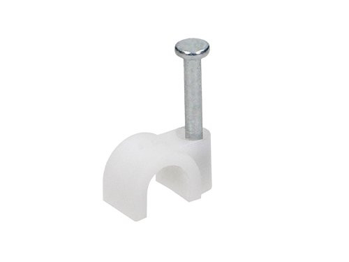 Foto van Kabelclip 7mm rond wit zak(25) Kabelclip 7mm rond wit zak(25)