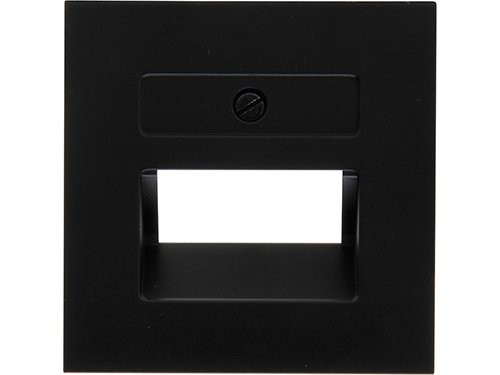 Kopp HK07 PURE mat zwart afdekplaat UTP enkel/dubbel