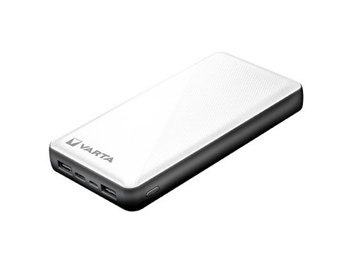 Foto van Powerbank 20.000mA zilver USB + USB-C Powerbank 20.000mA zilver USB + USB-C