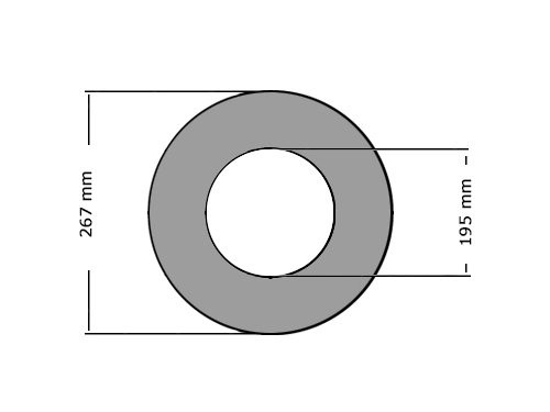 Pakking DIN2690 DN175 PN40 195X267mm 1.00mm