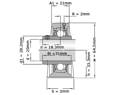 SKF Lagerblok SY20 TR