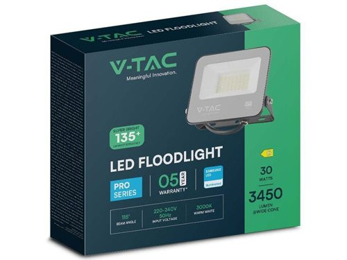 Foto van V-TAC LED Bouwlamp 30W 3000K zwart - Slimline Pro V-TAC LED Bouwlamp 30W 3000K zwart - Slimline Pro