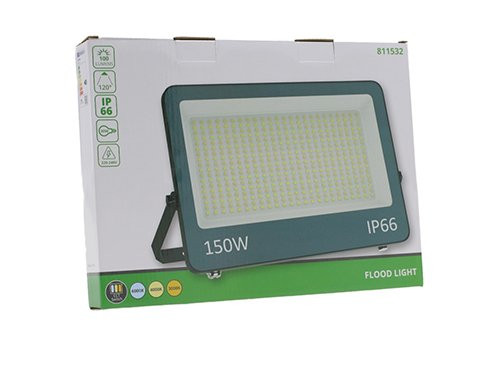 Foto van LED Bouwlamp 150W CCT zwart Tri-White LED Bouwlamp 150W CCT zwart Tri-White
