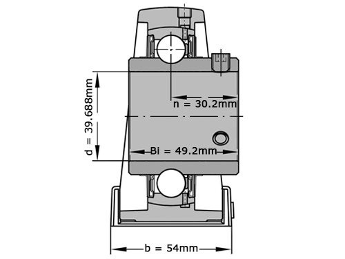 FAG Lagerblok Staand UCP208-25 J7 (39.688mm)