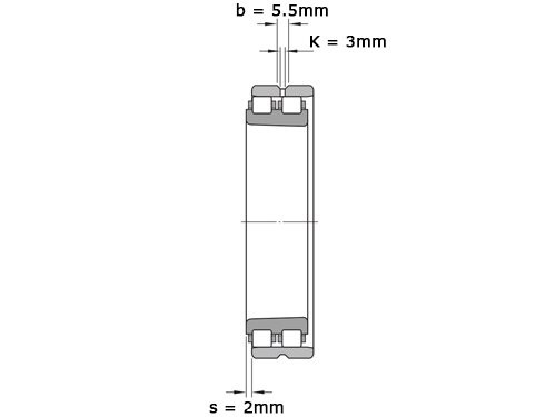 SKF Cilinderlager Tweerijig NN3020 K TN9 SPW33 (100x150x37mm)