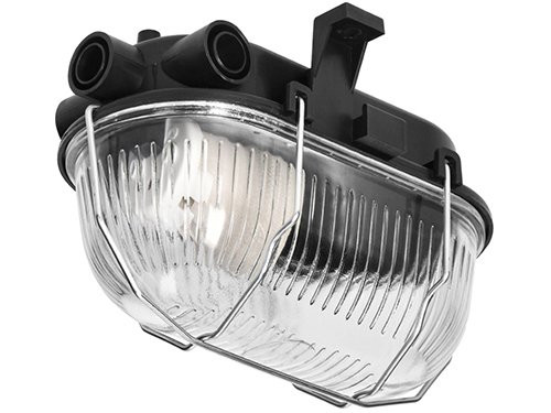 Foto van Wandlamp E27 ovaal pvc met metalen korf zwart Wandlamp E27 ovaal pvc met metalen korf zwart
