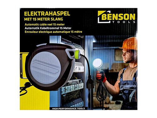 Automatische kabelhaspel 20m 18+2m 3x1,5qmm IP20