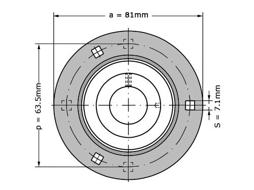 INA Lagerblok Plaatstaal Rond RAY17 (17mm)