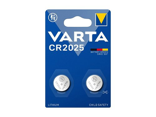 Varta CR2025 lithium knoopcel batterij 3V blister(2)