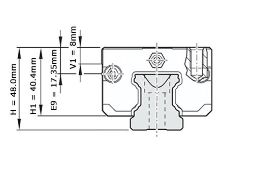 Bosch Rexroth Kogelwagen Koolstofstaal KWD-035-SLS-C1-N-1 Met Kogelketting