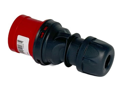 Foto van CEE 4P/32A/400V stekker rood CEE 4P/32A/400V stekker rood