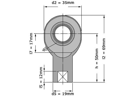 SKF Stangkop SIL12 E (12x35x10mm)