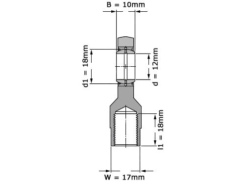 SKF Stangkop SIL12 E (12x35x10mm)