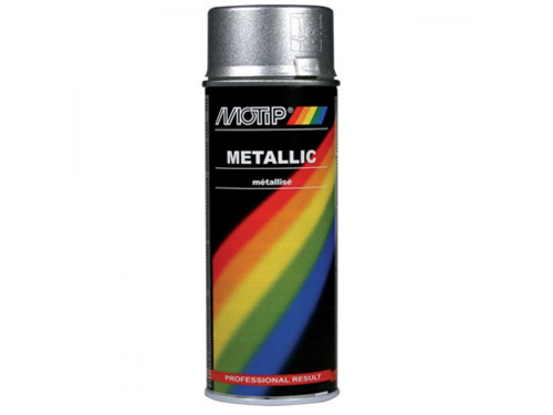Motip Spuitbus Metallic Zilver 400ml