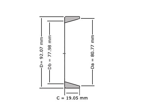 Timken Kegellager Buitenring 25528 (0x92.08x19.05mm)