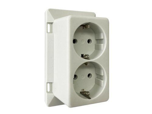 Deksel met dubbel stopcontact RA voor lasdoos HAF 3611