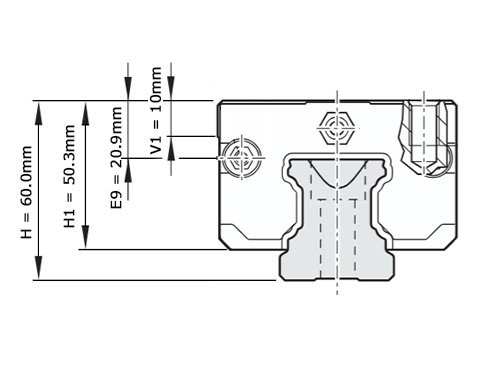 Bosch Rexroth Kogelwagen Koolstofstaal KWD-045-SNS-C0-N-1 Zonder Kogelketting