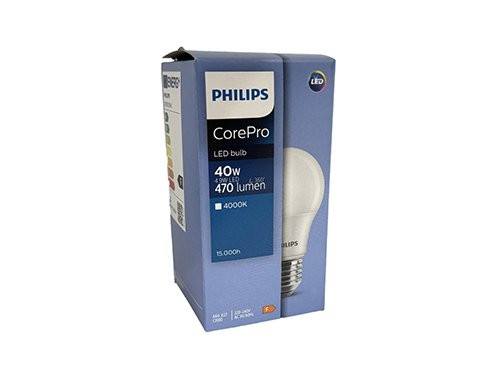 Foto van Philips LED GLS E27 4,9-40W 4000K mat Philips LED GLS E27 4,9-40W 4000K mat