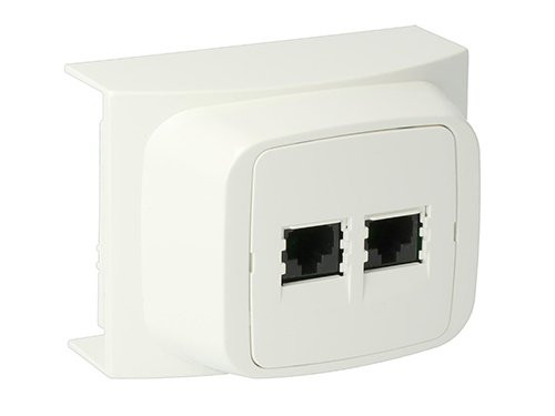 Foto van K40 data UTP aansluitpunt dubbel wit Attema ED40 K40 data UTP aansluitpunt dubbel wit Attema ED40