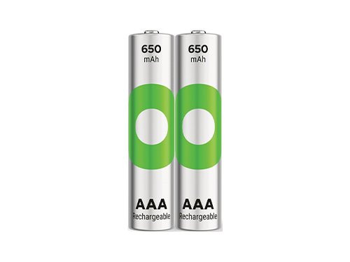 GP NiMH oplaadbare batterij AAA 650mA PHONE blister(2)