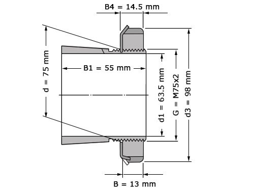 SKF Trekbus HE315 (63.5x98x55mm)