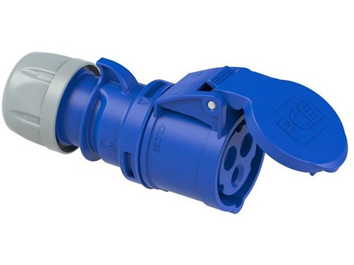 Foto van CEE 3P/16A/230V contra blauw CEE 3P/16A/230V contra blauw
