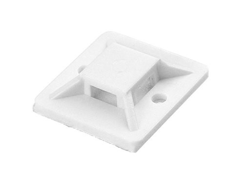 Plakzadel Kabelbinder 20x20mm Wit 50 Stuks