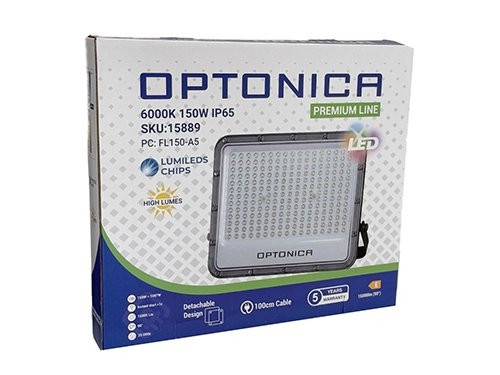 Foto van LED Bouwlamp 150W 6000K zwart - premium LED Bouwlamp 150W 6000K zwart - premium