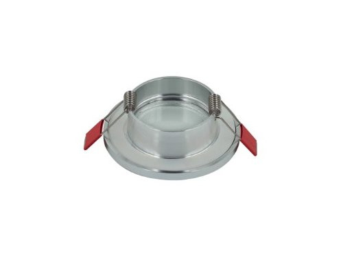 Foto van Inbouwspot vast rond 84mm geborsteld aluminium IP65 Inbouwspot vast rond 84mm geborsteld aluminium IP65