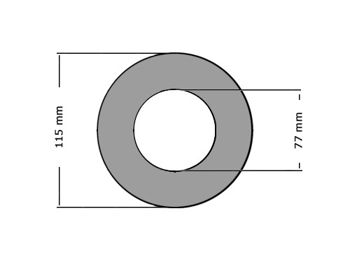 Pakking DIN2690 DN65 PN6 77X115mm 0.5mm
