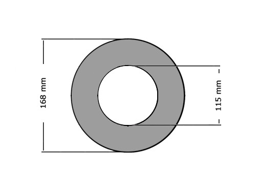 Pakking DIN2690 DN100 PN25/40 115X168mm 0.5mm