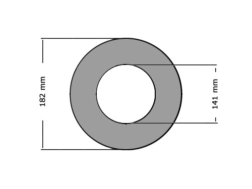 Pakking DIN2690 DN125 PN6 141X182mm 0.5mm