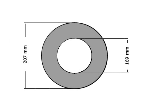 Pakking DIN2690 DN150 PN6 169X207mm 0.5mm