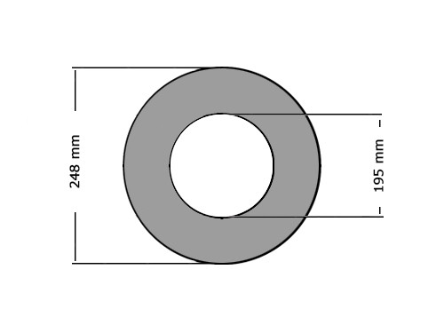 Pakking DIN2690 DN175 PN10/16 195X248mm 0.5mm