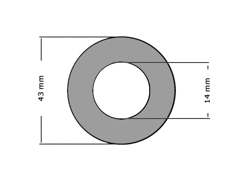 Pakking DIN2690 DN8 PN10/16/25/40 14X43mm 0.75mm