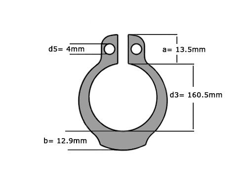 Seegerring DIN 471 170mm