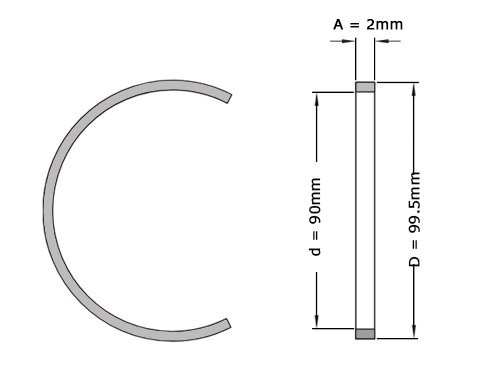 FAG Stelring FE100/2 (90x99.5x2mm)