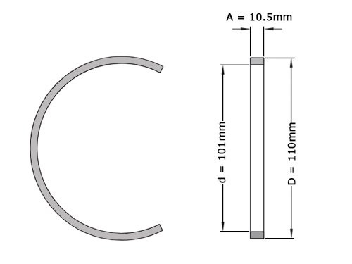 SKF Stelring FRB 10.5x110 (101x110x10.5mm)