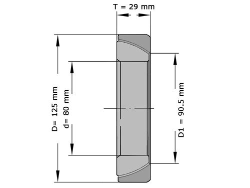 IBB Gewrichtslager GE80 SW (80x125x29mm)