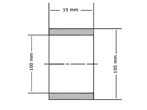 Glijlager PAP10015 P14 (100x105x15mm)